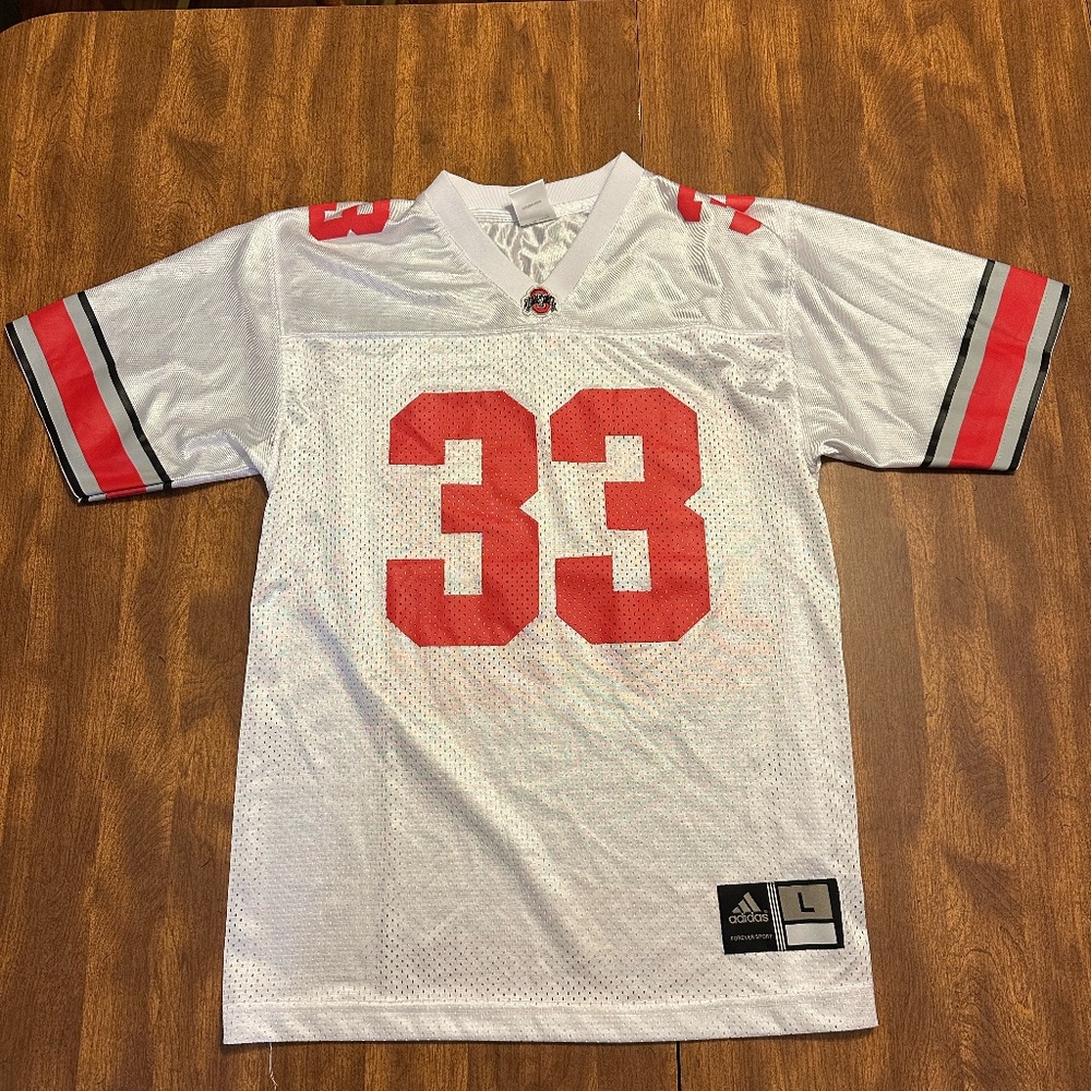 Adidas Ohio State Buckeyes white jersey